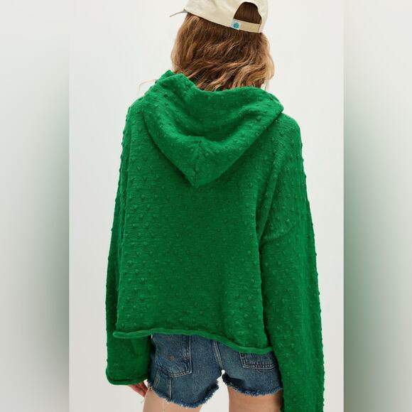 Free people green lake side hoodie sweater - Picture 2 of 3